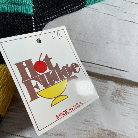 Hot Fudge Kids' Vintage‎ Checkerboard Sweater NWT Made in USA Size 5/6 - Picture 4 of 5